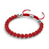 Mini-Rubin-Kikiballa-Kristall x rotes Schnurarmband