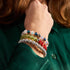 Regenbogenkonfetti | Silber x Schwarz | Kikiballa Armband
