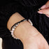 Regenbogenkonfetti | Silber x Schwarz | Kikiballa Armband