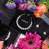 Regenbogenkonfetti | Silber x Schwarz | Kikiballa Armband