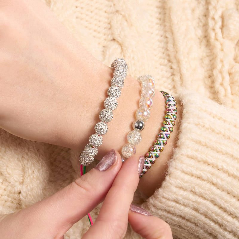 Winterweißer Kristall | Silber x Spektrum | Kikiballa Armband