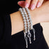 Winterweißer Kristall | Silber x Weiß | Kikiballa Armband