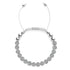 Winterweißer Kristall | Silber x Weiß | Kikiballa Armband