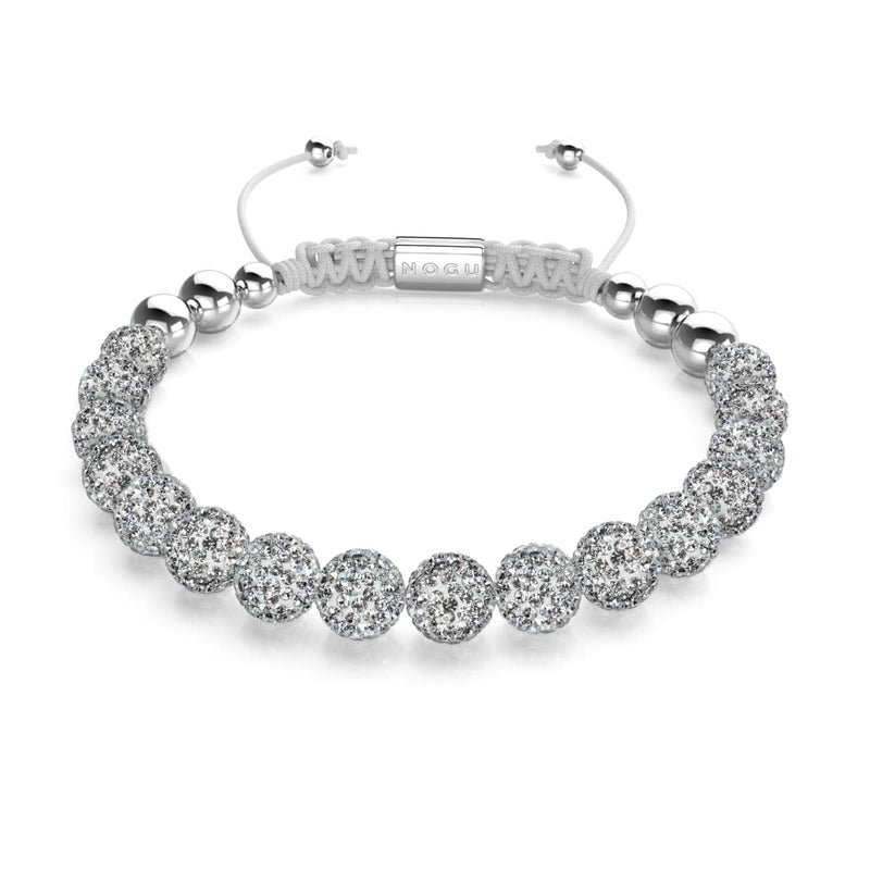 Winterweißer Kristall | Silber x Weiß | Kikiballa Armband