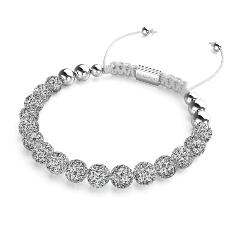 Winterweißer Kristall | Silber x Weiß | Kikiballa Armband