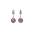 Flamingo-Kristall | 925er Sterlingsilber | Mini-Kikiballa-Ohrringe