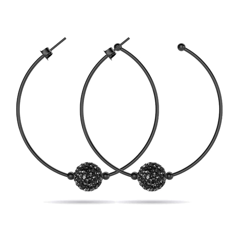Obsidiankristall | Rotguss | Kikiballa Creolen