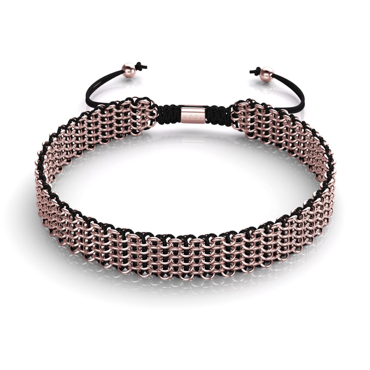 Schwarz x Roségold | Kismet Links | Deluxe Choker Halskette