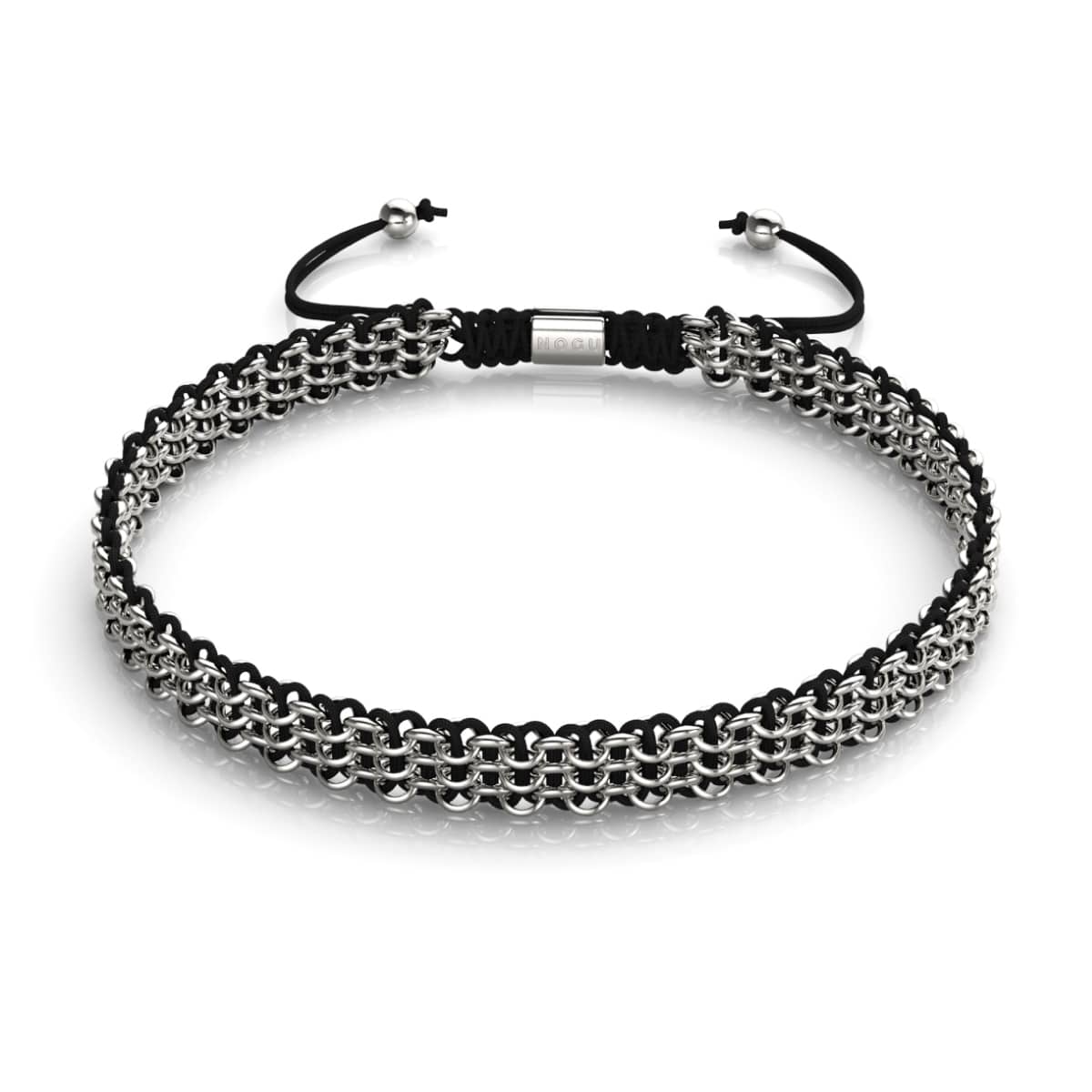 Schwarz x Silber | Kismet Links | Choker Halskette