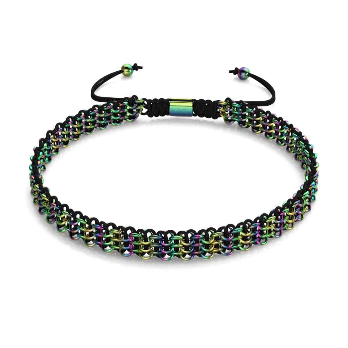 Schwarz x Einhorn Silber | Kismet Links | Choker Halskette