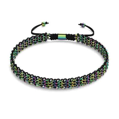 Schwarz x Einhorn Silber | Kismet Links | Choker Halskette