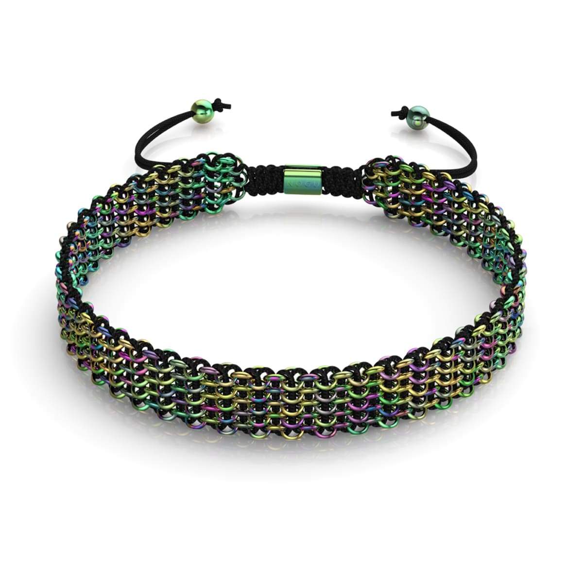 Schwarz x Einhorn Silber | Kismet Links | Deluxe Choker Halskette