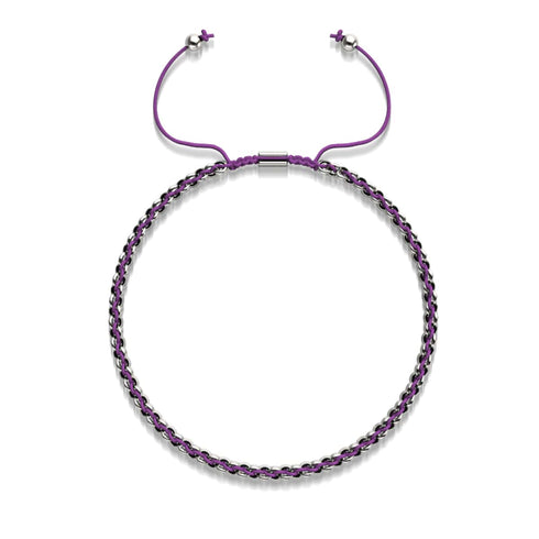 Lila x Silber | Kismet Links | Choker Halskette