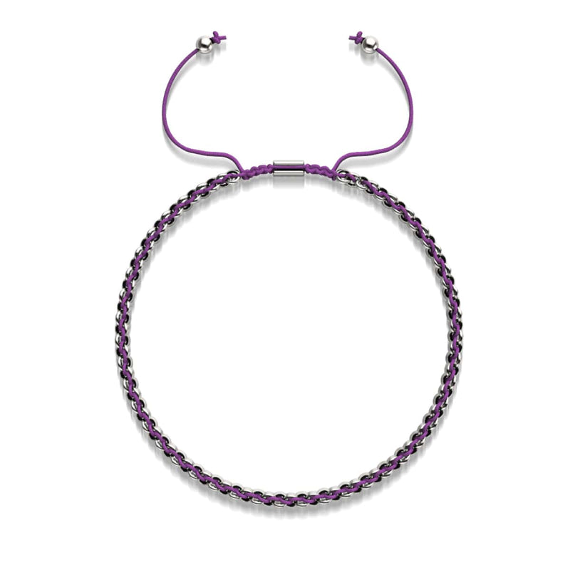 Lila x Silber | Kismet Links | Choker Halskette