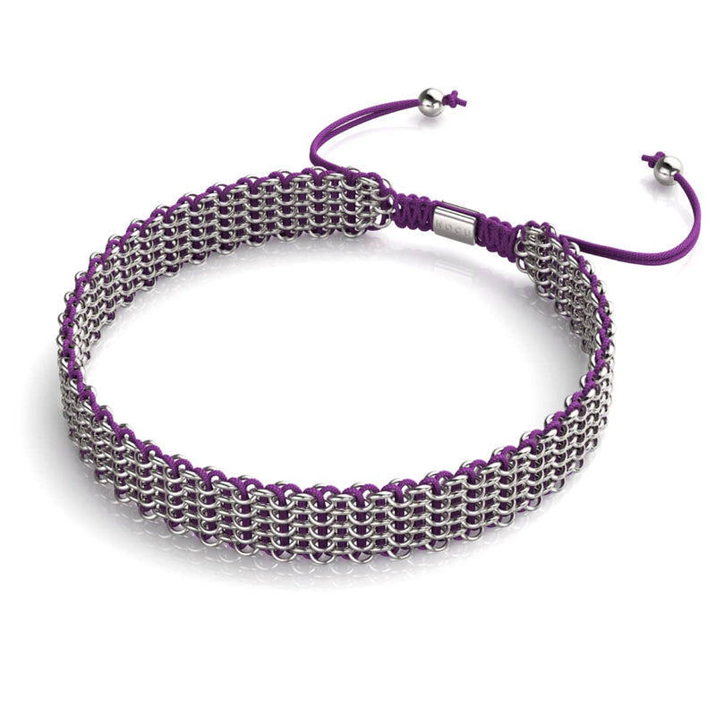 Lila x Silber | Kismet Links | Deluxe Choker Halskette