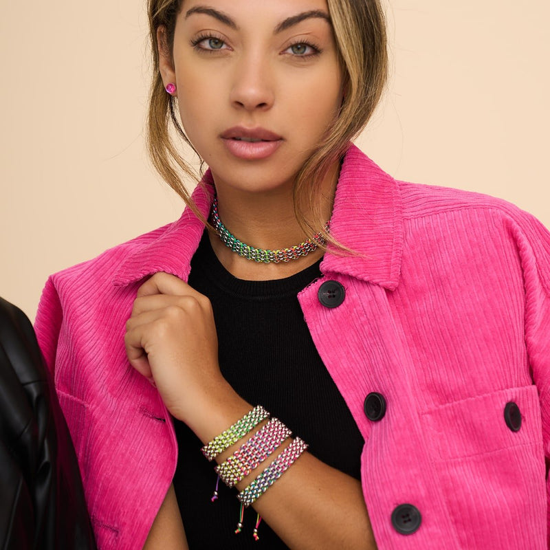 Spectrum x Silber | Kismet Links | Choker Halskette