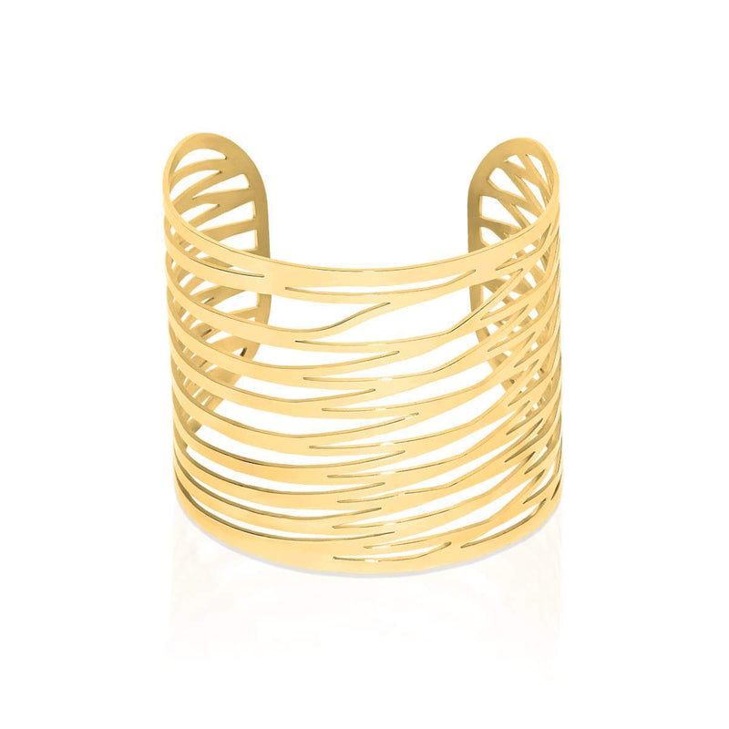 Energie | 18 Karat Gold | Lasergeschnittene Manschette