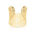 Gitter | 18 Karat Gold | Lasergeschnittene Manschette