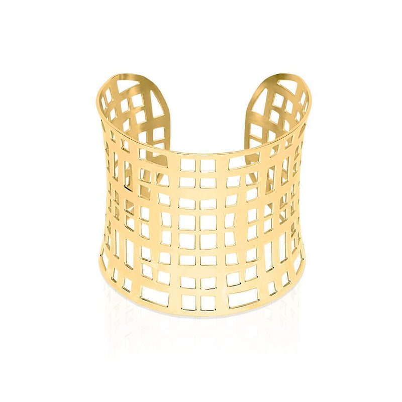 Gitter | 18 Karat Gold | Lasergeschnittene Manschette