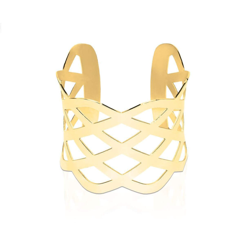 Band | 18 Karat Gold | Lasergeschnittene Manschette