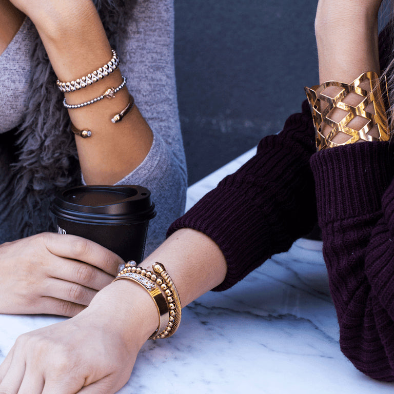 Band | 18 Karat Gold | Lasergeschnittene Manschette