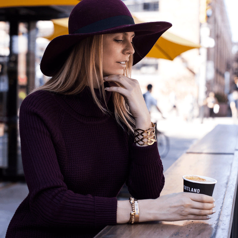 Band | 18 Karat Gold | Lasergeschnittene Manschette