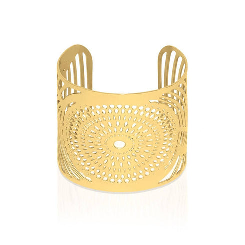 Sonnenaufgang | 18 Karat Gold | Lasergeschnittene Manschette