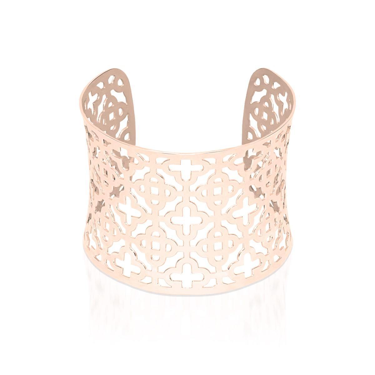Kleeblatt | 18 Karat Roségold | Lasergeschnittene Manschette