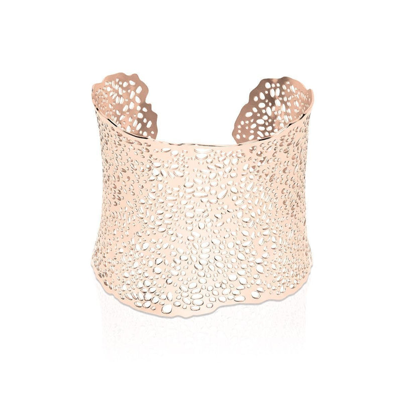 Koralle | 18 Karat Roségold | Lasergeschnittene Manschette