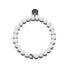 Fuji | Silber | Diffusorarmband aus weißem Lavastein