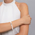 Fuji | Silber | Diffusorarmband aus weißem Lavastein