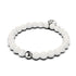 Fuji | Silber | Diffusorarmband aus weißem Lavastein