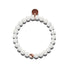 Loa | Roségold | Weißes Lavastein-Diffusor-Armband