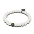 Pele | Einhorn Silber | Diffusorarmband aus weißem Lavastein