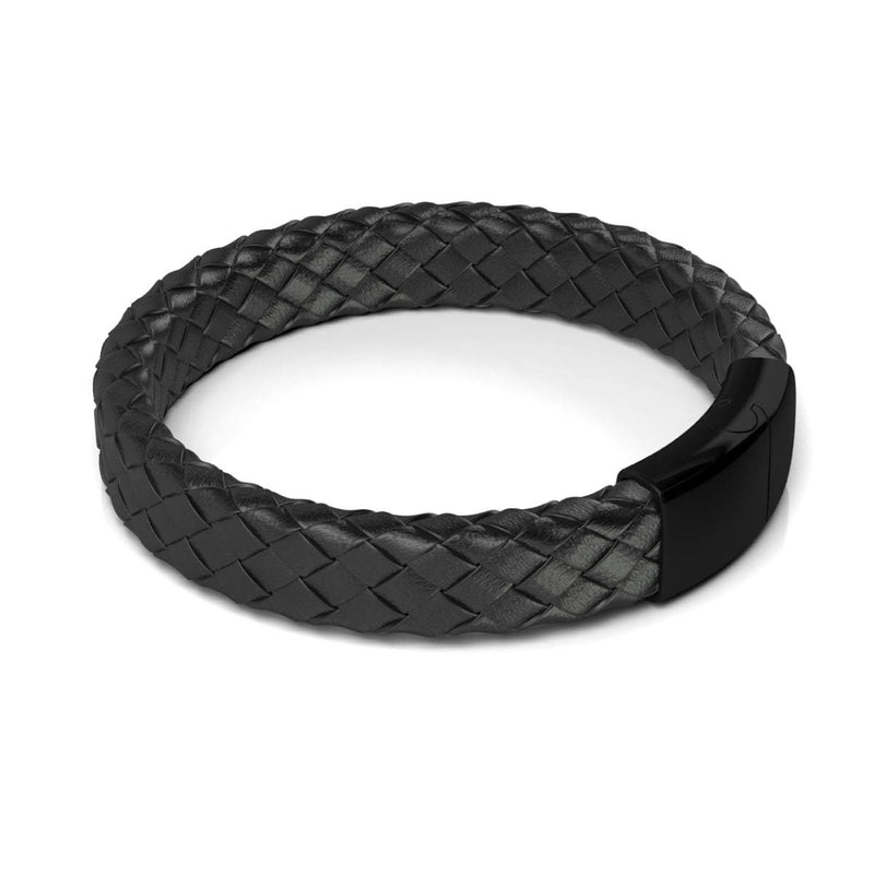Rotguss | Unendlichkeitsgeflecht | Lederarmband