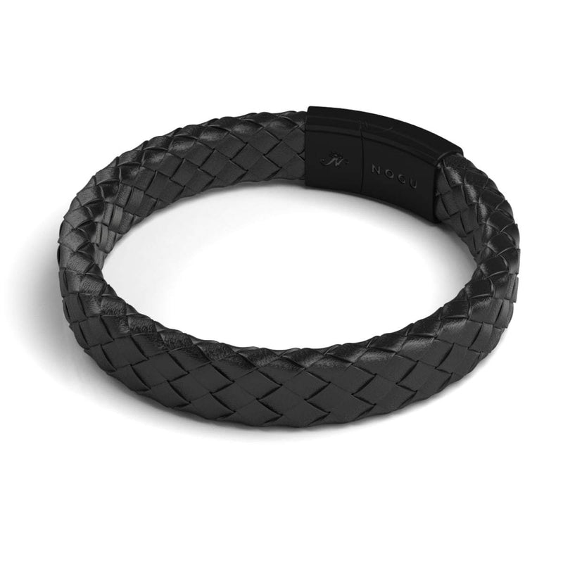Rotguss | Unendlichkeitsgeflecht | Lederarmband