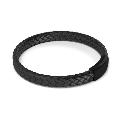 Rotguss | Unendlichkeitsgeflecht | Mini-Lederarmband