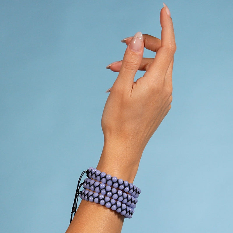 Azurblau | Lumos Keramik | Vitality Makramee Armband