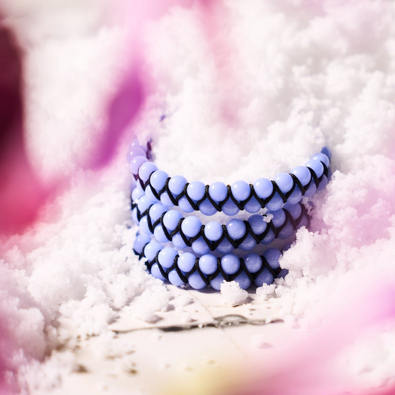 Azurblau | Lumos Keramik | Vitality Makramee Armband