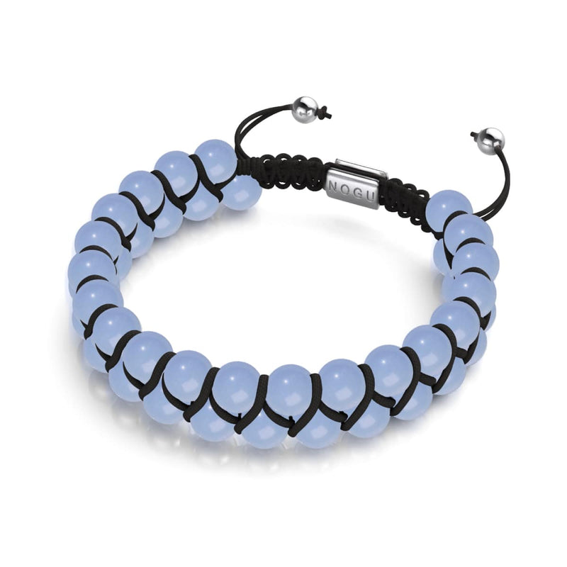 Azurblau | Lumos Keramik | Vitality Makramee Armband