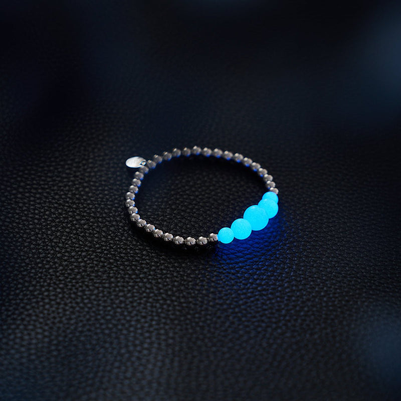 Azurblau | Silber | Lumos Keramik-Ausdrucksarmband