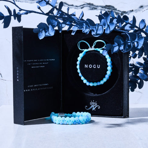 Azurblau x Ultramarin | Lumos Keramik | Vitality Makramee Armband