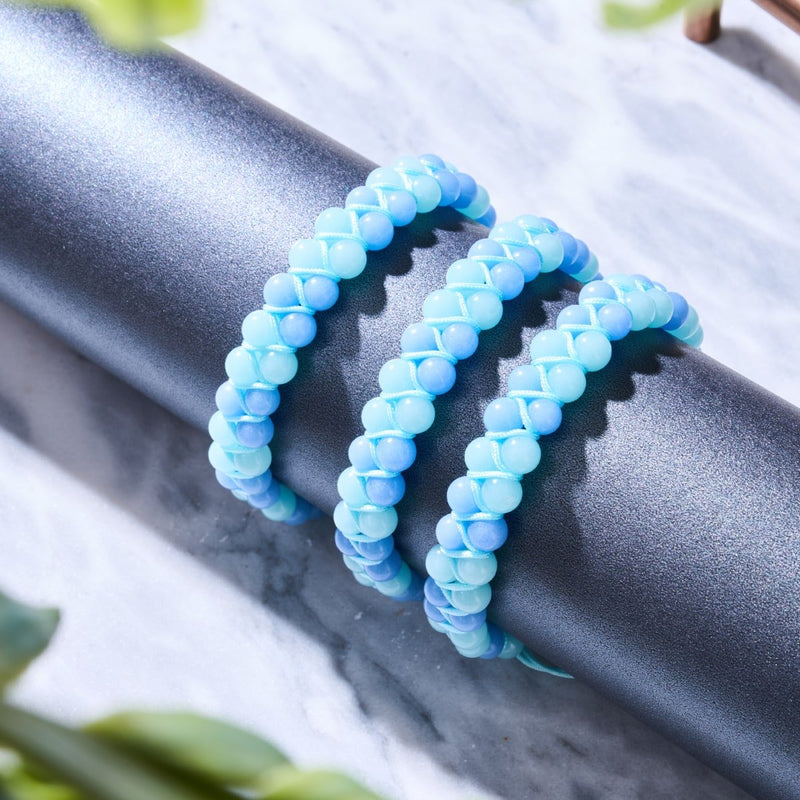 Azurblau x Ultramarin | Lumos Keramik | Vitality Makramee Armband