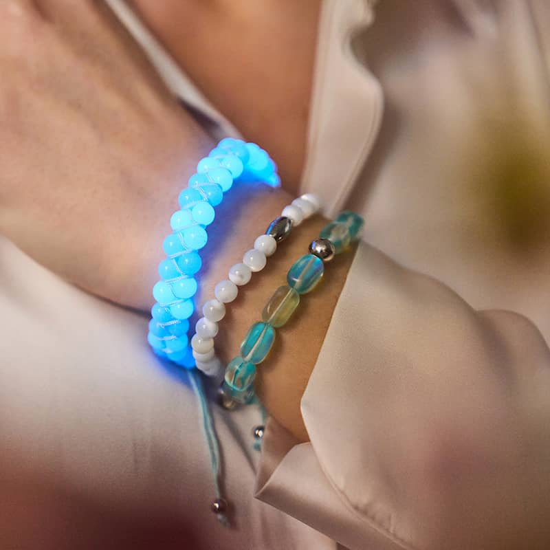 Azurblau x Ultramarin | Lumos Keramik | Vitality Makramee Armband