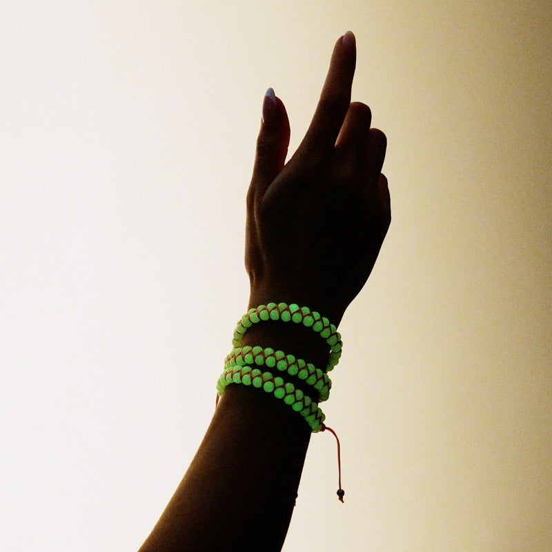Koralle | Lumos Keramik | Vitality Makramee Armband