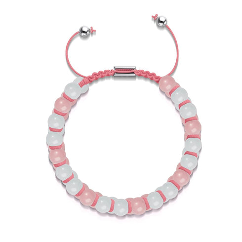 Koralle x Porzellan | Lumos Keramik | Vitality Makramee Armband