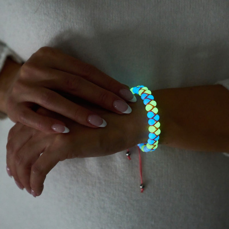 Koralle x Porzellan | Lumos Keramik | Vitality Makramee Armband