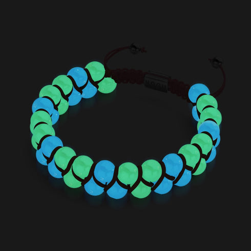 Koralle x Porzellan | Lumos Keramik | Vitality Makramee Armband
