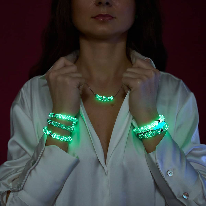 Blaugrün | Silber | Lumos Keramik-Ausdrucksarmband