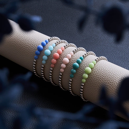Ultramarin | Silber | Lumos Keramik-Ausdrucksarmband
